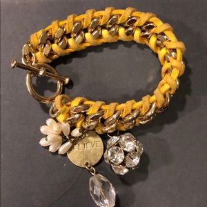 Beautiful yellow link bracelet